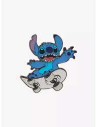 108584 - Hot Topic - Lilo & Stitch - Stitch on Skateboard - Loungefly alternate image