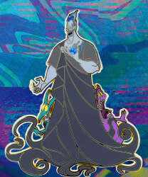 108654 - Pink A La Mode (PALM) Exclusives - Disney Villains Hades with Pain and Panic 2.5" Collectible Trading Pin - Disney Licensed alternate image