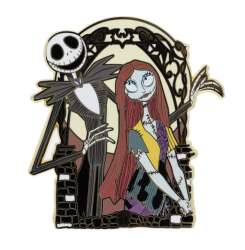 Nightmare Before Christmas Jack Skellington and Sally 3" Collectible Trading Pin