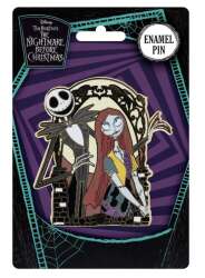 108732 - Pink A La Mode (PALM) Exclusives - Nightmare Before Christmas Jack Skellington and Sally 3" Collectible Trading Pin - Disney Licensed alternate image