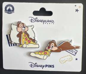 'Pyjamas Party - DLP - Chip and Dale with pizza - DLP'