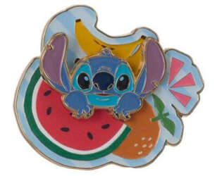 'Miniso - Stitch Hawaii Metal Badge Collection - Stitch w/ Watermelon - DLIC'