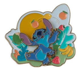 'Miniso - Stitch Hawaii Metal Badge Collection - Stitch Juggling - DLIC'