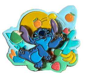 109015 - Miniso - Stitch Hawaii Metal Badge Collection - Stitch Juggling - Disney Licensed alternate image
