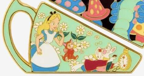 109038 - Loungefly Disney Alice in Wonderland Tea Cup Blind Box - Alice, Dinah, & The White Rabbit - Loungefly alternate image