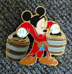 Mickey Apprentice carrying water buckets.    Dangle water bucket