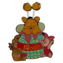Pooh in Hunny Pot with Piglet - Spring