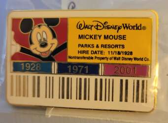 'Cast Member Pin Party Series 2 - ID Badge - Mickey Parks and Resorts'