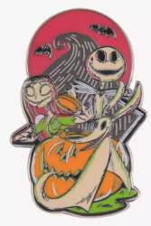 The Nightmare Before Christmas Jack & Sally Scenic Enamel Pin — BoxLunch Exclusive
