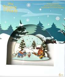 'Box Lunch - Winnie the Pooh Sliding Pin - Winnie the Pooh Ice Skating Limited Edition Sliding Pin - LFLY'
