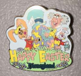 Happy Easter, March Hare, Mad Hatter, and White Rabbit