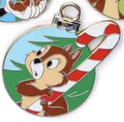 Chip with candy cane.