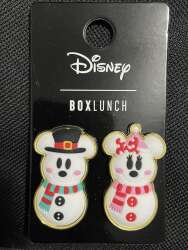 Box Lunch Mickey and Minnie Snowmen