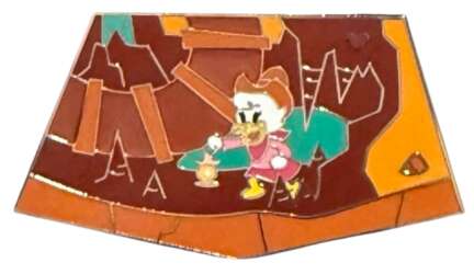 'Attraction Mystery Map Puzzles: Big Thunder Mountain Railroad (DLR) - April in Cave with Lantern - DLR'