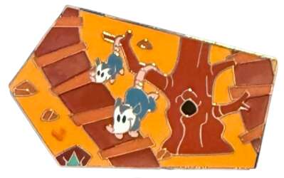'Attraction Mystery Map Puzzles: Big Thunder Mountain Railroad (DLR) - Opossums in Tree - DLR'
