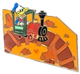 'Attraction Mystery Map Puzzles: Big Thunder Mountain Railroad (DLR) - Donald in Train Engine - DLR'