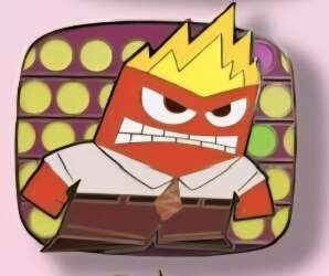 'Pink A La Mode (PALM) - Disney Pixar Inside Out 2 Wall of Emotions Mystery - Anger - DLIC'