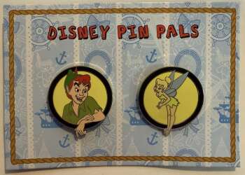 109684 - Disney Pin Pals Series - Peter Pan & Tinker Bell Pin Pals - Full Set - Disneyland Resort alternate image
