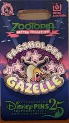 109689 - Zootopia Better Zoogether! - Gazelle Passholder - Walt Disney World alternate image