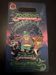 Zootopia Opening Day pin
