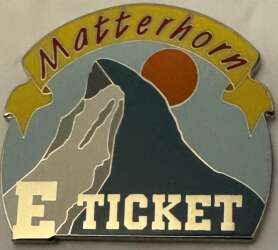 109698 - Disneyana - Matterhorn E Ticket (Silver) - Fantasy Unlicensed alternate image