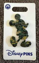 109720 - Military Collection - Mickey Mouse “Mickeyflage” Veteran's Day 2025 Pin - Camo Mickey alternate image