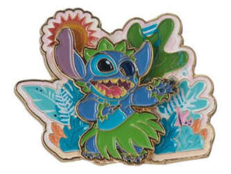 'Miniso - Stitch Hawaii Metal Badge Collection - Hula Stitch - DLIC'