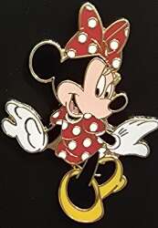 Classic Minnie Mouse in Red Polka Dot Dress and Bow