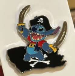 109847 - Pirate Stitch with Jolly Roger Flag and Swords - Disneyland Resort alternate image