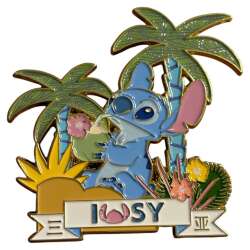 Shanghai - Stitch Drinking Coconut on Beach