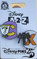 109905 - A-2-Z Magnetic Alphabet Series - C and X - Chip and X-Wing - Walt Disney World alternate image