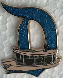 Gothic D with Jungle Cruise Boat - Adventureland (Gold Version)