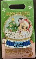 'Resort Holiday Collection 2025: Snowglobes - Minnie Mouse - Boardwalk - WDW'