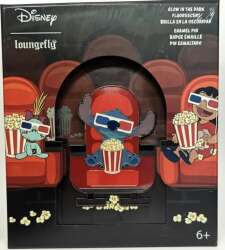 Stitch with Popcorn and 3-D Glasses