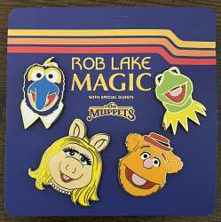 Four pin set- Gonzo, Miss Piggy, Kermit, Fozzie