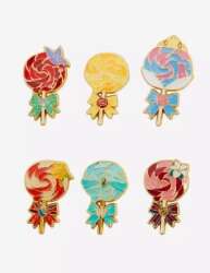 'BoxLunch - Princesses Lollipop Mystery Collection - Princess Lollipop Mystery 6 Pin Complete Set - LFLY'