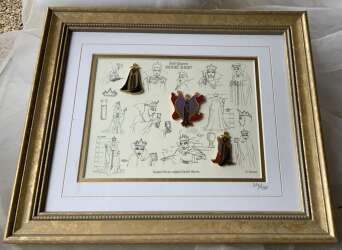 Evil Queen model sheet framed set