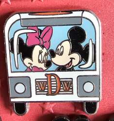 Mickey and Minnie Mouse Riding Bus WDW Travel Company