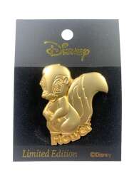 110189 - 100 Golden Relief pins - Flower - Disney Store Japan alternate image
