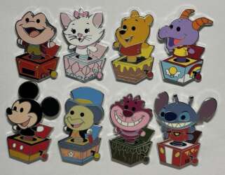 'Toys in a Box Mystery Collection - Toys in a Box Complete 8 Pin Set - MLT'