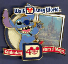 Stitch and Cinderella's Castle