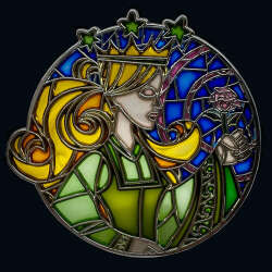 110317 - Fantasy Pin Series: SOADA Profiles - Enchantress Stained Glass (Black Variant) - Fantasy Unlicensed alternate image