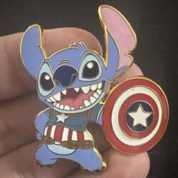 Stitch as Captain America