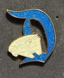 'Disneyland Resort 70th Anniversary Celebration - Gothic D with Millennium Falcon - Galaxy’s Edge (Gold Version) - DLR'