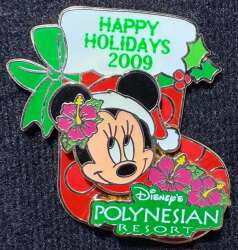 'Resort Holiday Collection 2009: Stockings - Disney&#039;s Polynesian Resort - Minnie - WDW'