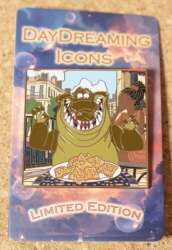 110567 - Fantasy Pin Series - Princess and The Frog Louis Eating Beignets - Fantasy Unlicensed alternate image