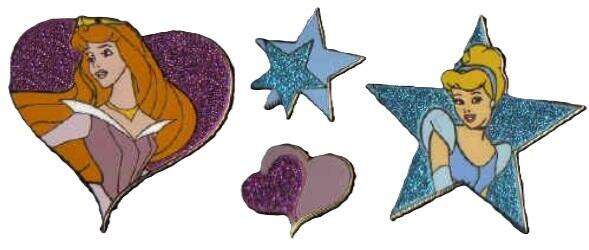 110599 - Aurora & Cinderella Stars Set - Aurora Hearts Only - Disneyland Resort Paris alternate image