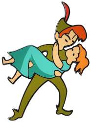 Peter Pan Carrying Wendy