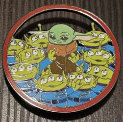 Grogu with Toy Story Aliens