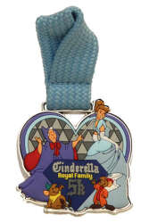 2014 - Royal Family 5K Finisher's Medal - Cinderella & Fairy Godmother